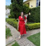 Vestido Rita Vermelho Liberty Plus