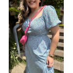 Vestido Eduarda Azul Liberty Plus