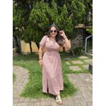 Vestido Eduarda Rosa Liberty Plus