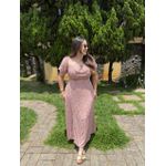 Vestido Eduarda Rosa Liberty Plus
