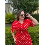 Vestido Monica Vermelho Poá