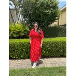Vestido Monica Vermelho Poá
