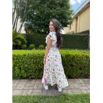 Vestido Catarina Estampado de Conchas Coloridas