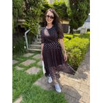 Vestido Luna Preto Poa 