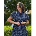 Conjunto Fernanda Azul Marinho Estampado 