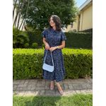 Conjunto Fernanda Azul Marinho Estampado 