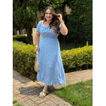 Vestido Eduarda Azul Liberty I
