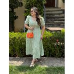 Vestido Cristiane Verde Liberty