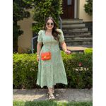 Vestido Cristiane Verde Liberty