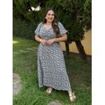 Vestido Nataly Off Liberty Azul Marinho