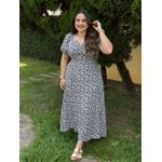 Vestido Nataly Off Liberty Azul Marinho