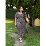 Vestido Antonia Azul Marinho Liberty