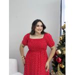  Vestido Alicia Vermelho Poá
