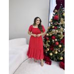  Vestido Alicia Vermelho Poá