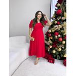  Vestido Anastacia Vermelho Plus 