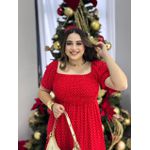 Vestido Catia Vermelho Poá