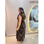 Vestido Brenda Preto Estampado 
