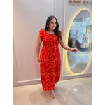 Vestido Brenda Vermelho Estampado