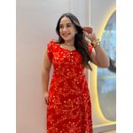 Vestido Brenda Vermelho Estampado