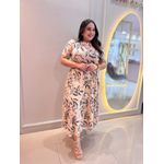 Vestido Cecilia Creme Estampados