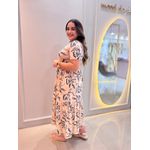 Vestido Cecilia Creme Estampados