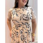Vestido Cecilia Creme Estampados
