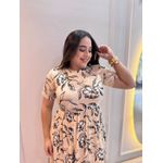 Vestido Cecilia Creme Estampados