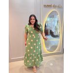 Vestido Nayara Verde Poá