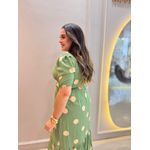 Vestido Nayara Verde Poá