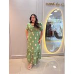 Vestido Nayara Verde Poá