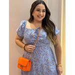 Vestido Eduarda Azul Liberty Plus