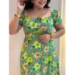 Vestido Debora Verde Floral
