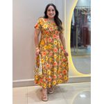 Vestido Anita Marrom Floral