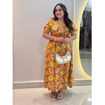 Vestido Anita Marrom Floral