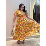 Vestido Anita Marrom Floral