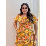 Vestido Anita Marrom Floral
