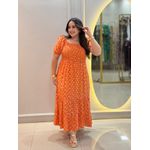 Vestido Alicia Laranja Liberty