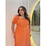 Vestido Alicia Laranja Liberty