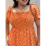 Vestido Alicia Laranja Liberty