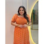 Vestido Alicia Laranja Liberty