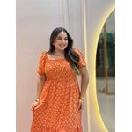 Vestido Alicia Laranja Liberty