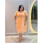 Vestido Lana Laranja Liberty
