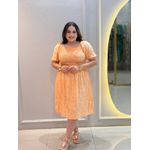 Vestido Lana Laranja Liberty