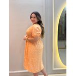 Vestido Lana Laranja Liberty