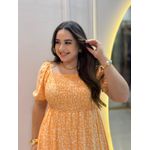 Vestido Lana Laranja Liberty