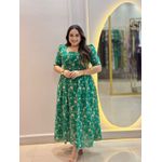 Vestido Jasmin Verde Bordado 