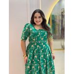 Vestido Jasmin Verde Bordado 