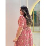 Vestido Jasmin Rose Bordado 