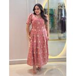 Vestido Jasmin Rose Bordado 