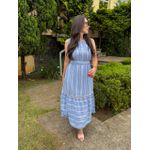Vestido Ana Azul Listrado